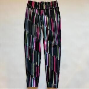 Gap Fit XS See Description Colorful Abstract Stripe Athletic Active  Leggings‎